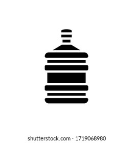 water dispenser black icon vector illustration