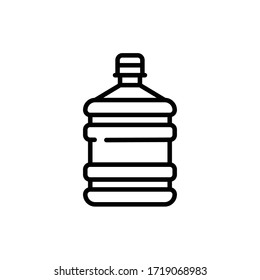 water dispenser black icon vector illustration