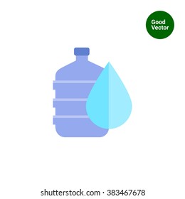 Water dispenser with drop