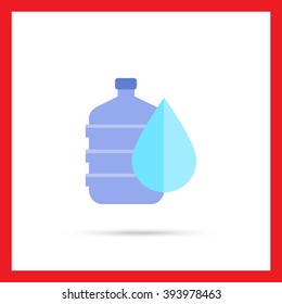 Water dispenser with drop