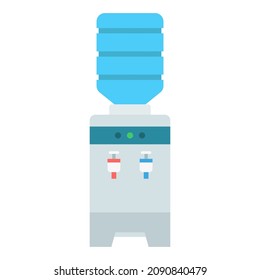 water dispenser flat clipart vector illustration