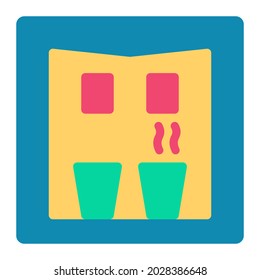 Water dispenser flat icon, suitable for set electonics icons