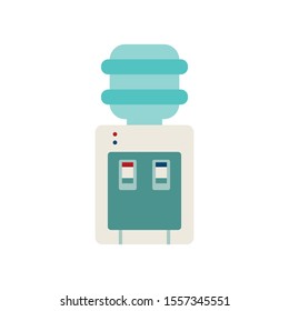 Water Dispenser Flat Icon Vector