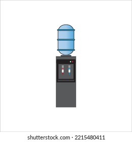 Water Dispenser Icon Logo Vector Design