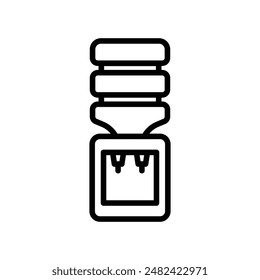 Water Dispenser Icon Set Hydration Illustrations for Office and Home Use