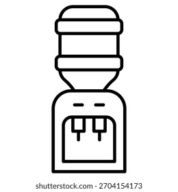 Plantilla del icono del dispensador de agua – Vector limpio del aparato