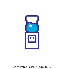 water dispenser icon, vector, color style design
