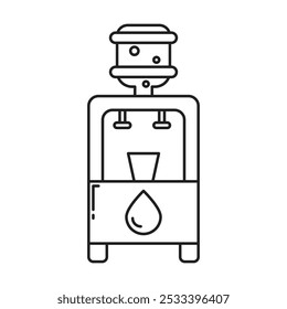 Water dispenser icon vector on white background