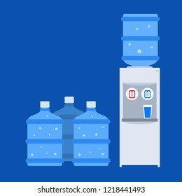 Water dispenser Machine. Isolated Vector Illustration