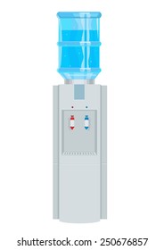 Water Dispenser Machine isolated vector illustration 