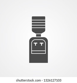 Water dispenser vector icon sign symbol