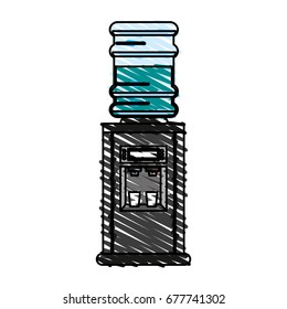 water dispenser vector illustration