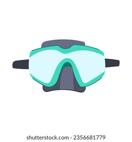 water diving mask cartoon. sport swim, beach underwater, gear travel water diving mask sign. isolated symbol vector illustration