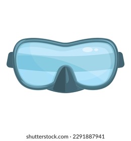 Water diving mask icon cartoon vector. Scuba swimming. Swim summer