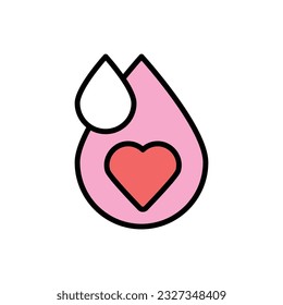 Icono de donación de agua Ilustración vectorial