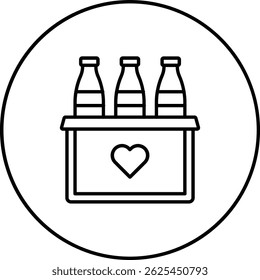 Ícone do vetor Doação de Água. Pode ser usado para impressão, aplicativos móveis e da Web.