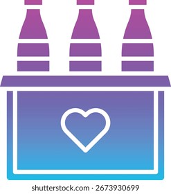 Icono de Vector de donación de agua. Se puede utilizar para aplicaciones de impresión, móviles y de Web.