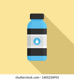 Water drink bottle icon. Flat illustration of water drink bottle vector icon for web design