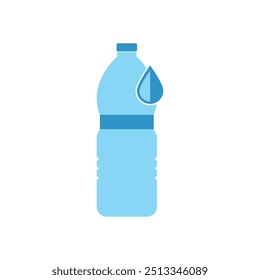 Water drink bottle illustration flat design