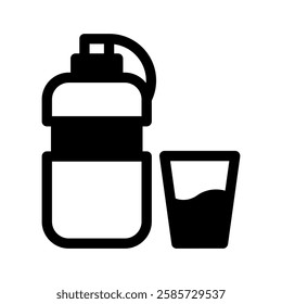 Water Drink Icon Vector from Food and Drink Set