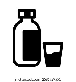 Water Drink Icon Vector from Food and Drink Set