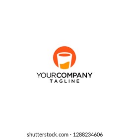 water drink logo cup vector icon