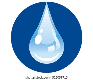 Water Drip Icon. Vector Illustration Design.