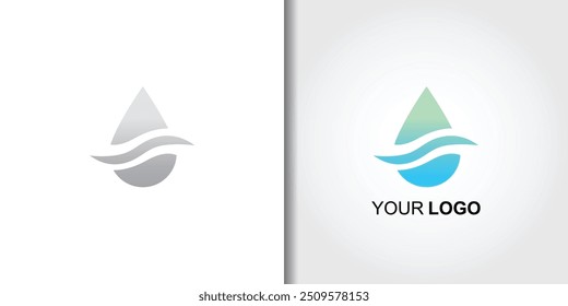 water drip logo water template