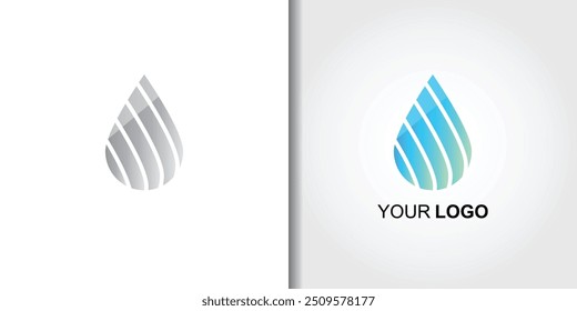 water drip logo water template