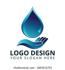 Water Drop 3D Logo Design