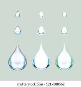 water drop 3d vector illustration
