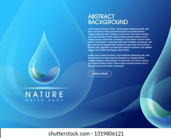 Water Drop Abstract Background