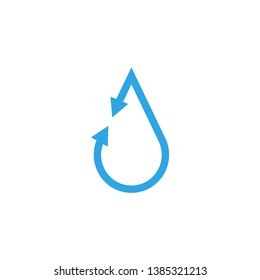 Water drop abstract graphic design template illustration