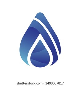 Water Drop Abstract Logo Design