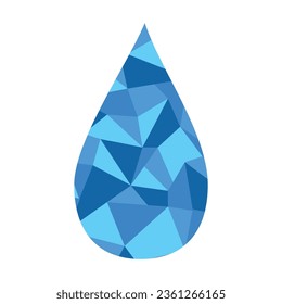 Water drop abstract logo vector illustration template design