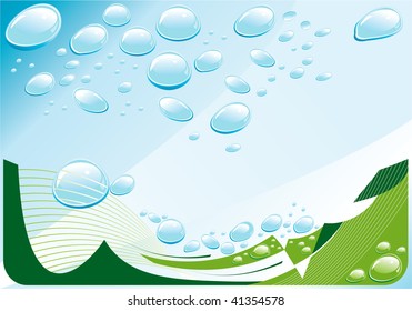 water drop and abstract nature