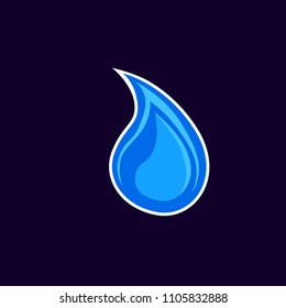 water drop or aqua logo for environment industry