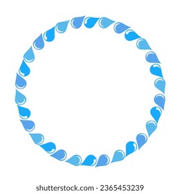 water drop art drawn round frame