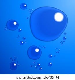 Water drop background. Blended shapes. 10 EPS