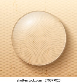 Water drop or bubble symbol for decoration and business realistic vector illustration