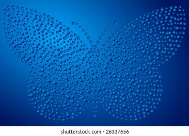 Water Drop Butterfly