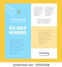 Water drop with current Business Company Poster Template. with place for text and images. vector background