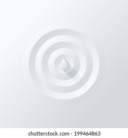water drop cut paper design background