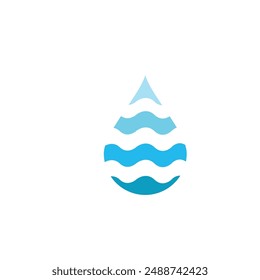 Water drop design illustration vector template