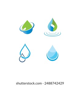 Water drop design illustration vector template