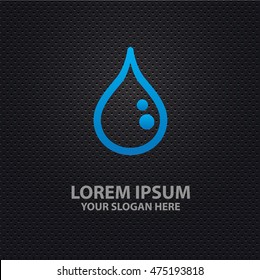 Water drop design on dark background,vector