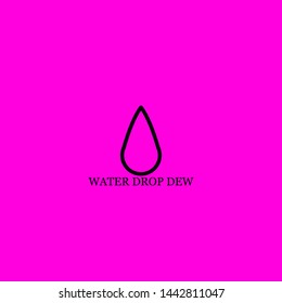 water drop dew icon sign signifier vector
