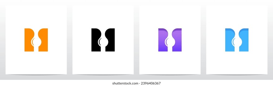 Water Drop Drip Melt Letter Logo Design H