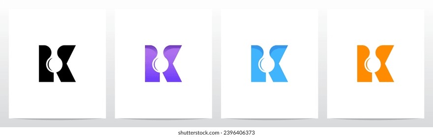 Water Drop Drip Melt Letter Logo Design K