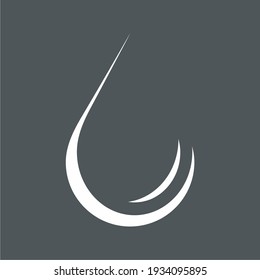 Water drop, droplet. Raindrop icon illustration cut